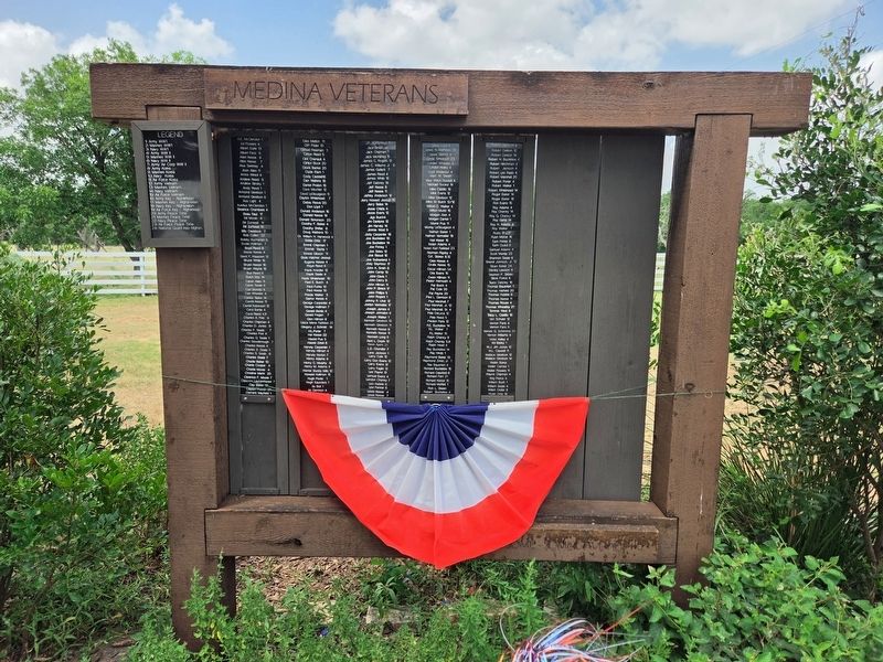 Medina Veterans Marker image. Click for full size.