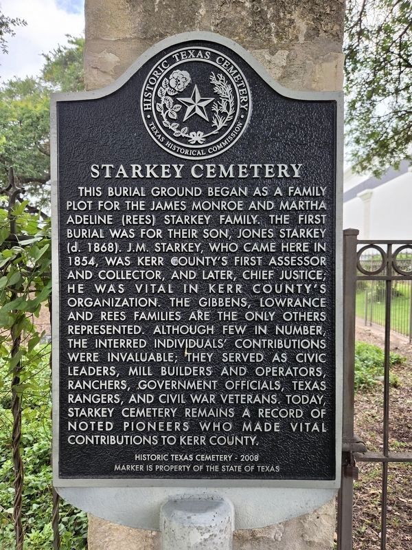 Starkey Cemetery Marker. Click for full size. Starkey Cemetery Marker image. Click for full size.