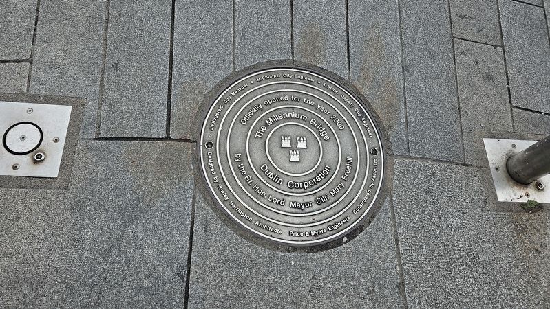 The Millennium Bridge Marker. Click for full size. The Millennium Bridge Marker image. Click for full size.