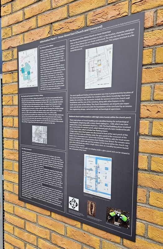 Arran Street East (Church and Graveyard) Marker. Click for full size. Arran Street East (Church and Graveyard) Marker image. Click for full size.