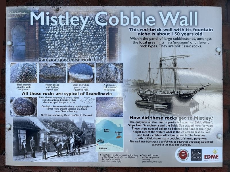 Mistley Cobble Wall Marker image. Click for full size.