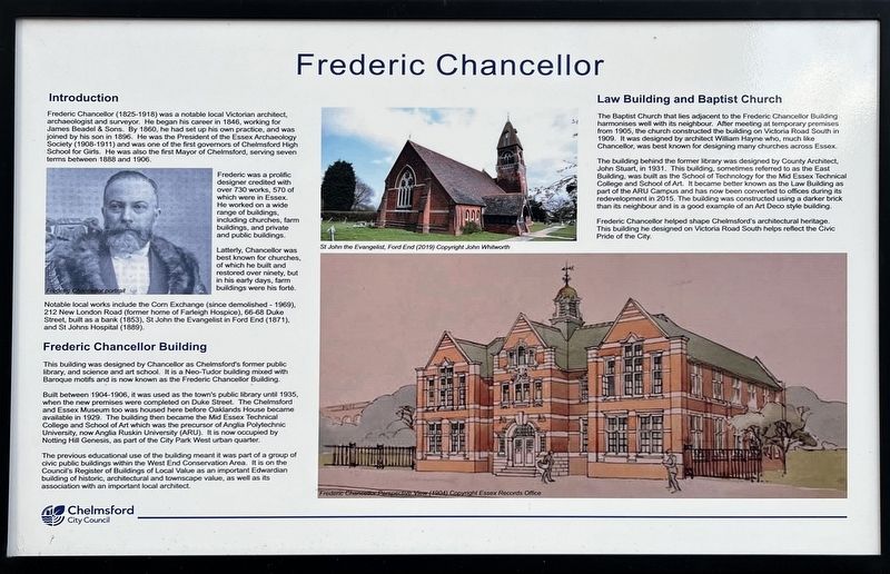 Frederic Chancellor Marker image. Click for full size.