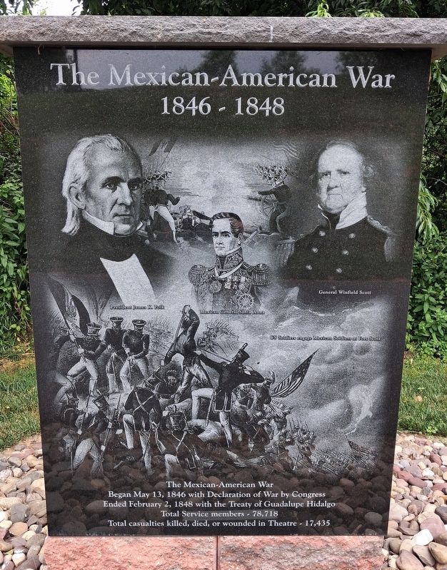 The Mexican-American War Marker image. Click for full size.