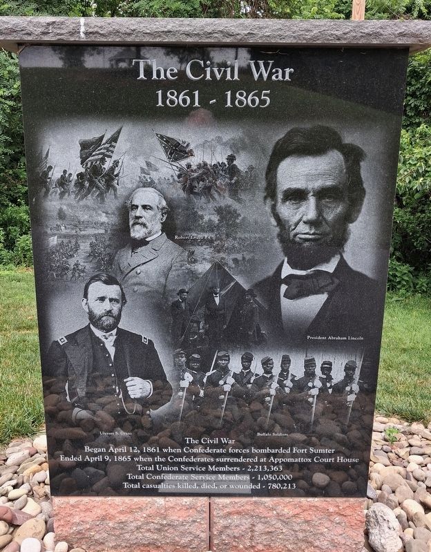 The Civil War Marker. Click for full size. The Civil War Marker image. Click for full size.