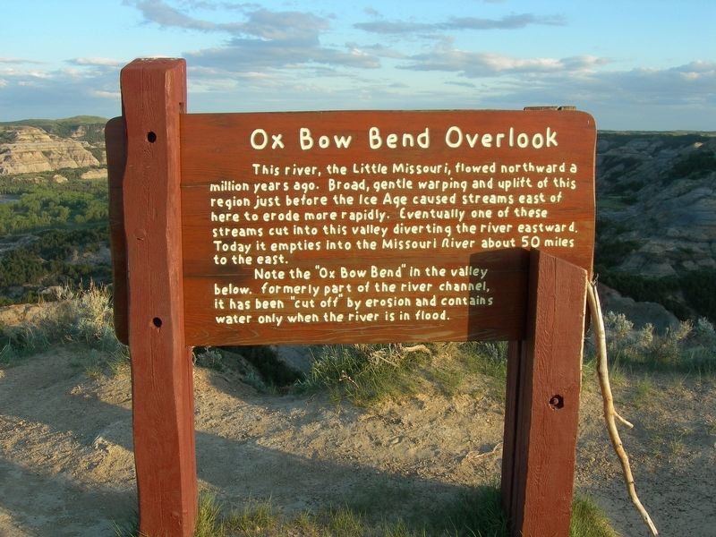 Ox Bow Bend Overlook Marker. Click for full size. Ox Bow Bend Overlook Marker image. Click for full size.