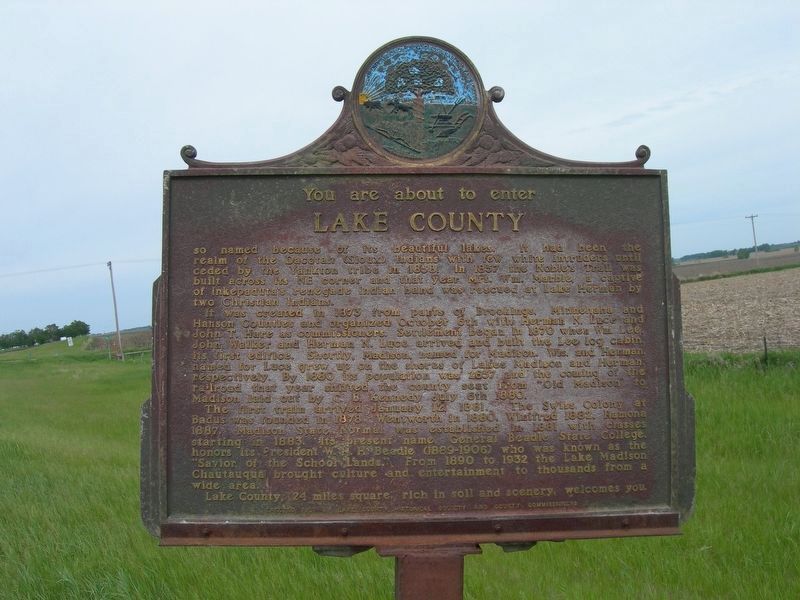 Lake County Marker. Click for full size. Lake County Marker image. Click for full size.