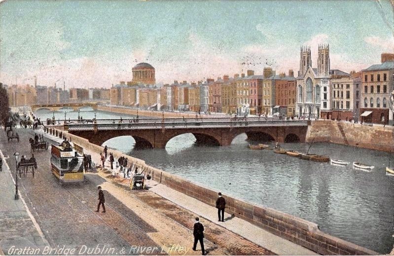 Grattan Bridge & River Liffey. Click for full size. Grattan Bridge & River Liffey image. Click for full size.