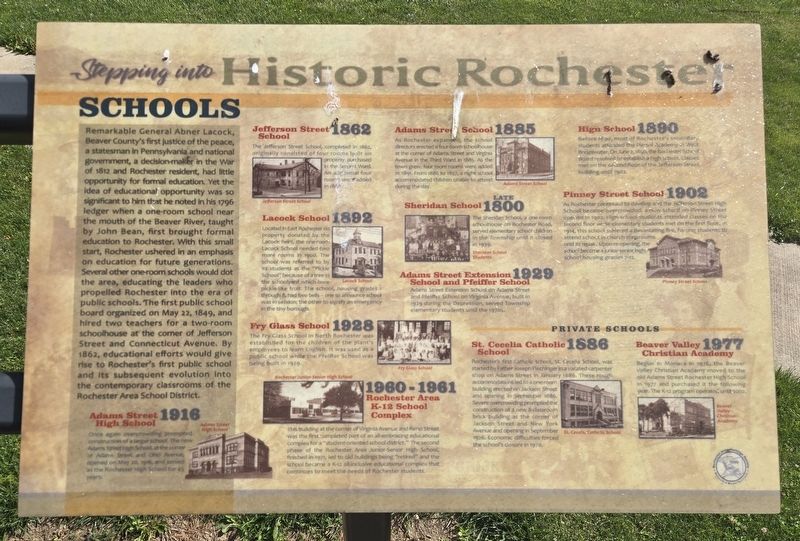 Stepping into Historic Rochester Marker. Click for full size. Stepping into Historic Rochester Marker image. Click for full size.