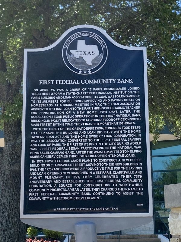 First Federal Community Bank Marker. Click for full size. First Federal Community Bank Marker image. Click for full size.