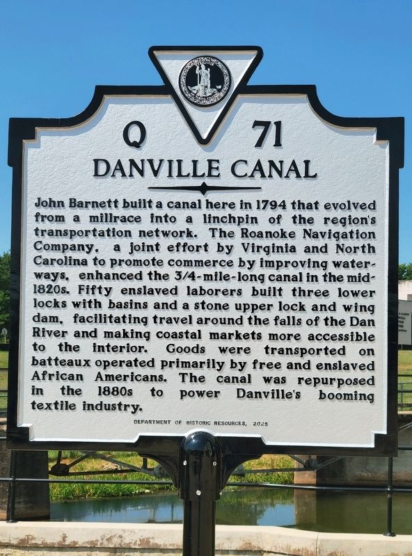Danville Canal Marker image. Click for full size.