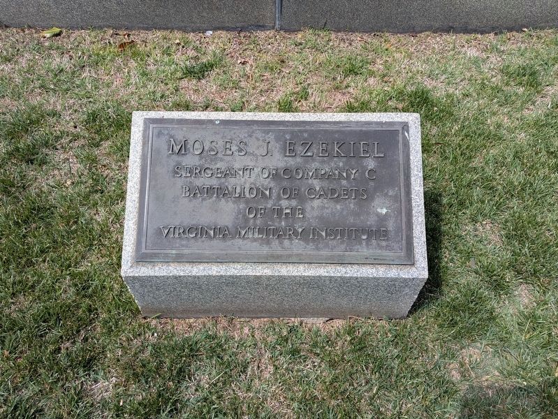 Moses Ezekiel's Gravestone. Click for full size. Moses Ezekiel's Gravestone image. Click for full size.