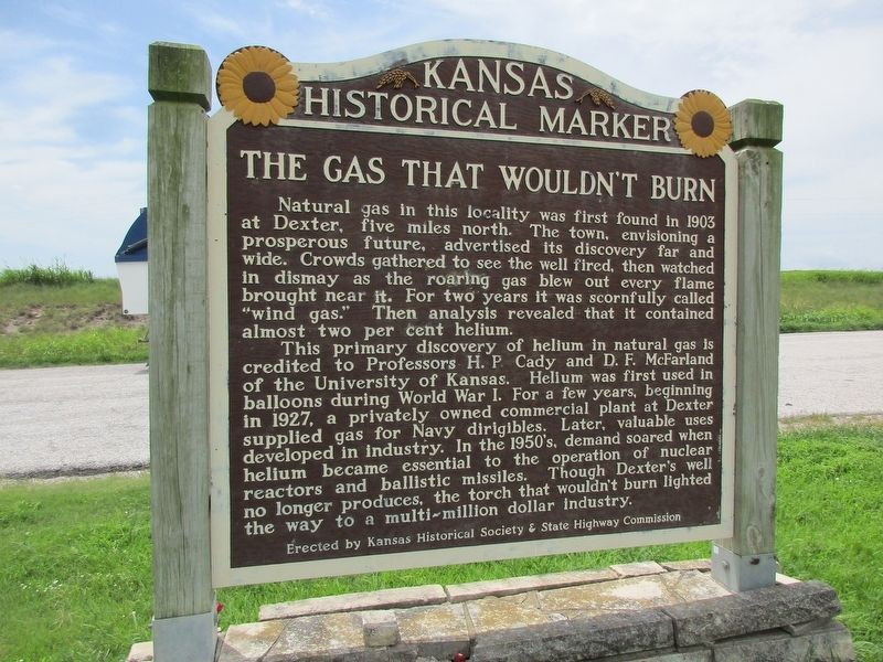 The Gas That Wouldn't Burn Marker image. Click for full size.