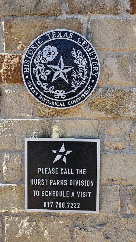 Post Oak-Parker Cemetery Medallion image. Click for full size.