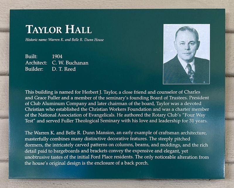 Dunn House Marker. Click for full size. Dunn House Marker image. Click for full size.