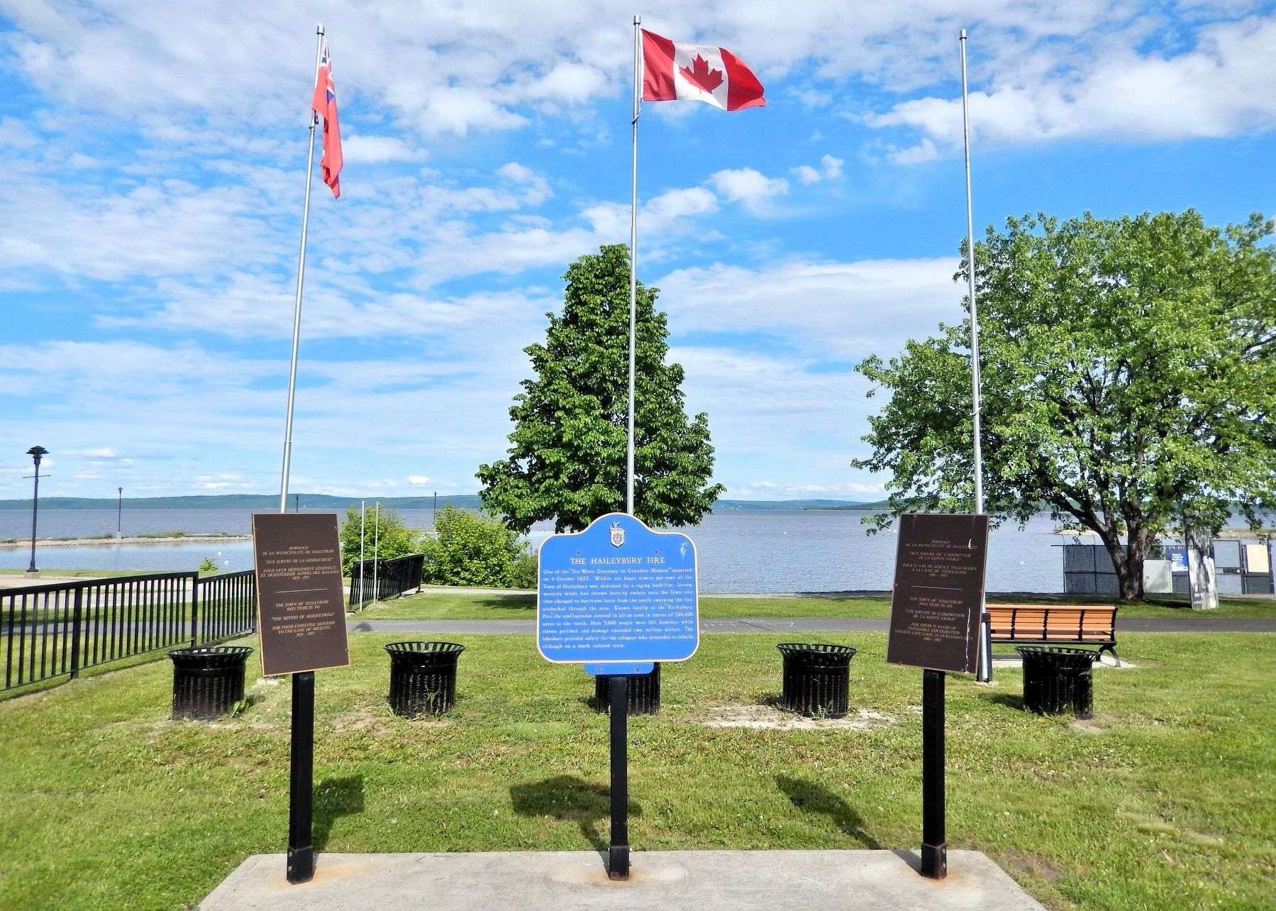 The Haileybury Fire Marker. Click for full size. The Haileybury Fire Marker image. Click for full size.