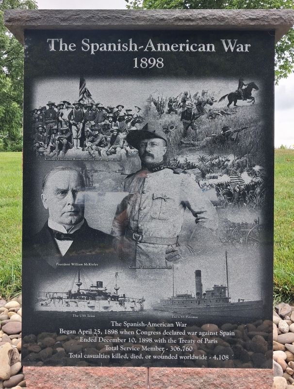 Spanish-American War Marker. Click for full size. Spanish-American War Marker image. Click for full size.