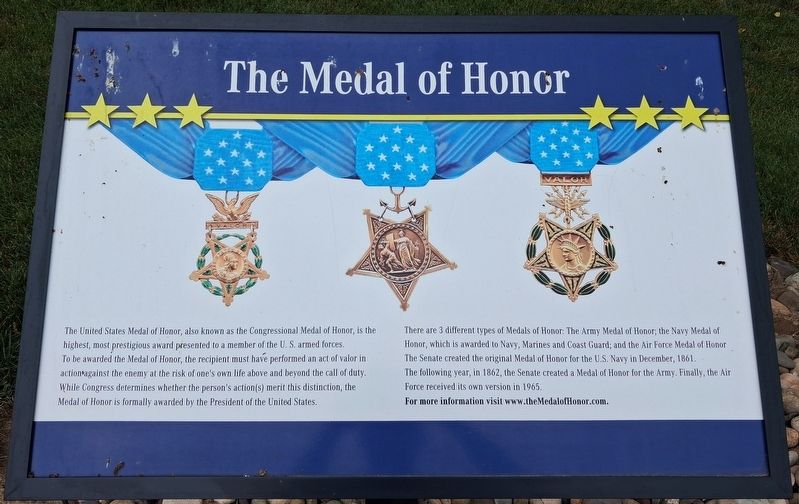 The Medal of Honor Marker. Click for full size. The Medal of Honor Marker image. Click for full size.