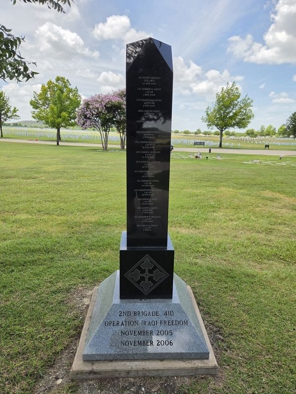 2nd Brigade, 4ID Marker. Click for full size. 2nd Brigade, 4ID Marker image. Click for full size.