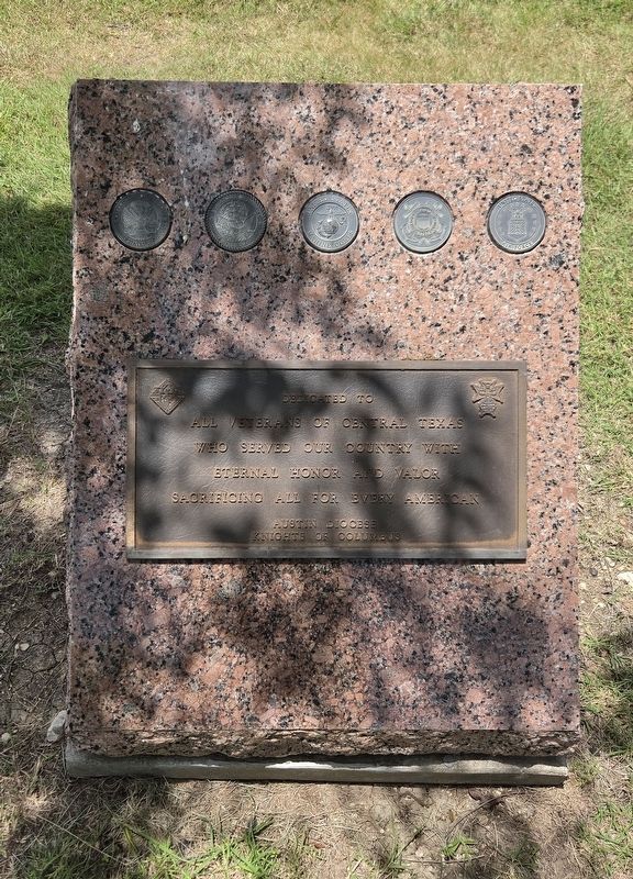 All Veterans of Central Texas Marker. Click for full size. All Veterans of Central Texas Marker image. Click for full size.