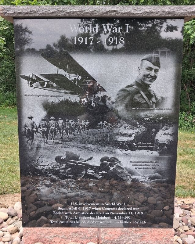 World War I Marker. Click for full size. World War I Marker image. Click for full size.