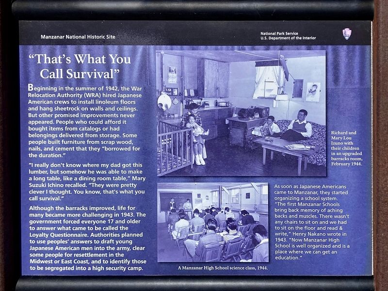"That's What You Call Survival" Marker image. Click for full size.