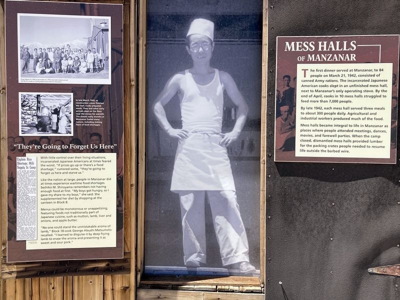Mess Halls of Manzanar Marker image. Click for full size.
