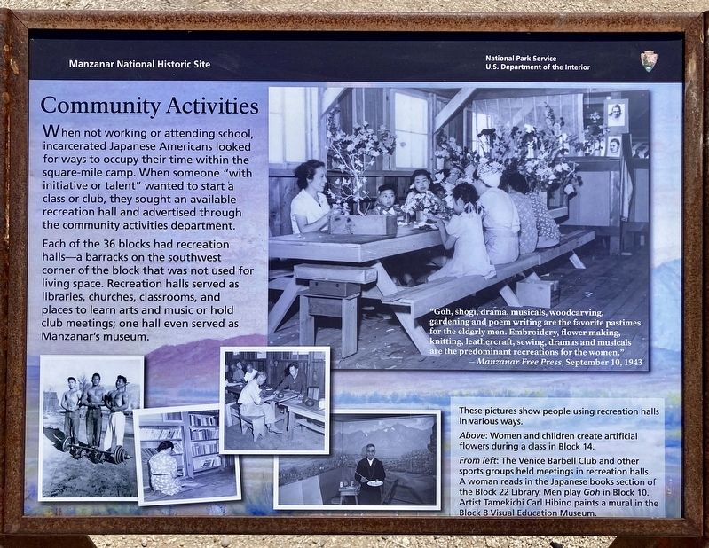 Community Activities Marker image. Click for full size.