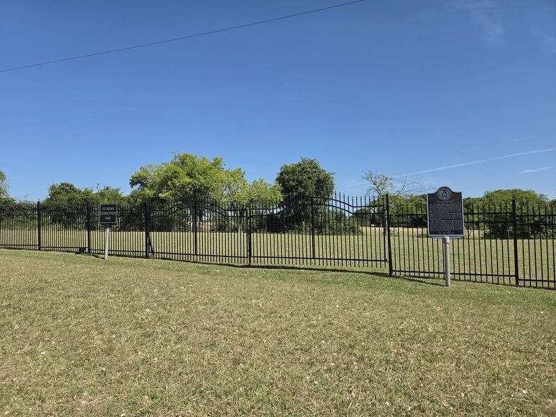 Eureka Cemetery Marker. Click for full size. Eureka Cemetery Marker image. Click for full size.