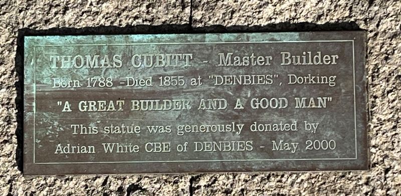 Thomas Cubitt Marker. Click for full size. Thomas Cubitt Marker image. Click for full size.