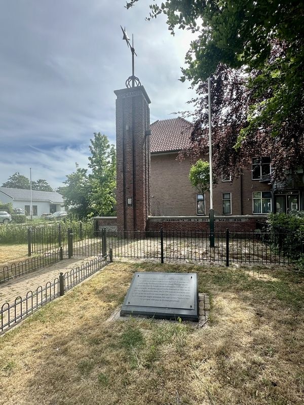 Dr. Lejzer Zamenhof Monument - wide view. Click for full size. Dr. Lejzer Zamenhof Monument - wide view image. Click for full size.