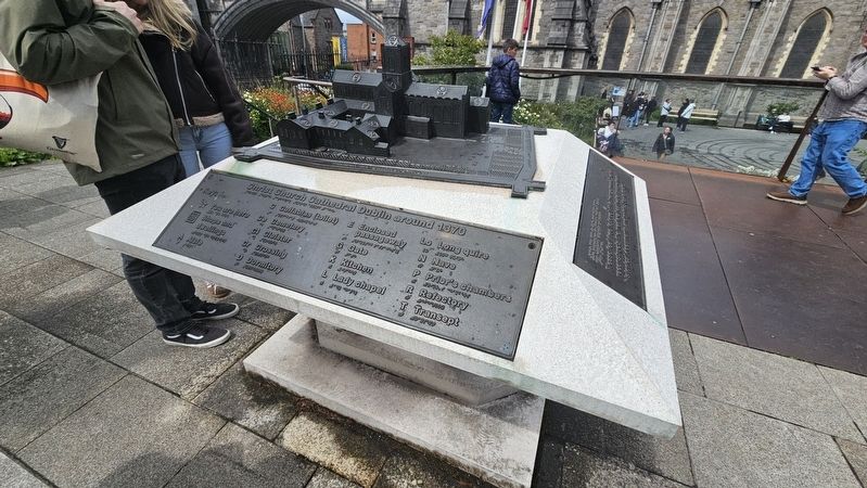 Christ Church Cathedral Dublin Around 1370 Marker. Click for full size. Christ Church Cathedral Dublin Around 1370 Marker image. Click for full size.