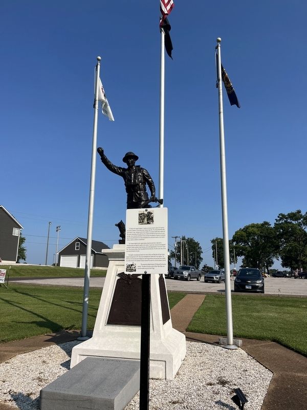"The Spirt Of The American Doughboy" Marker. Click for full size. "The Spirt Of The American Doughboy" Marker image. Click for full size.