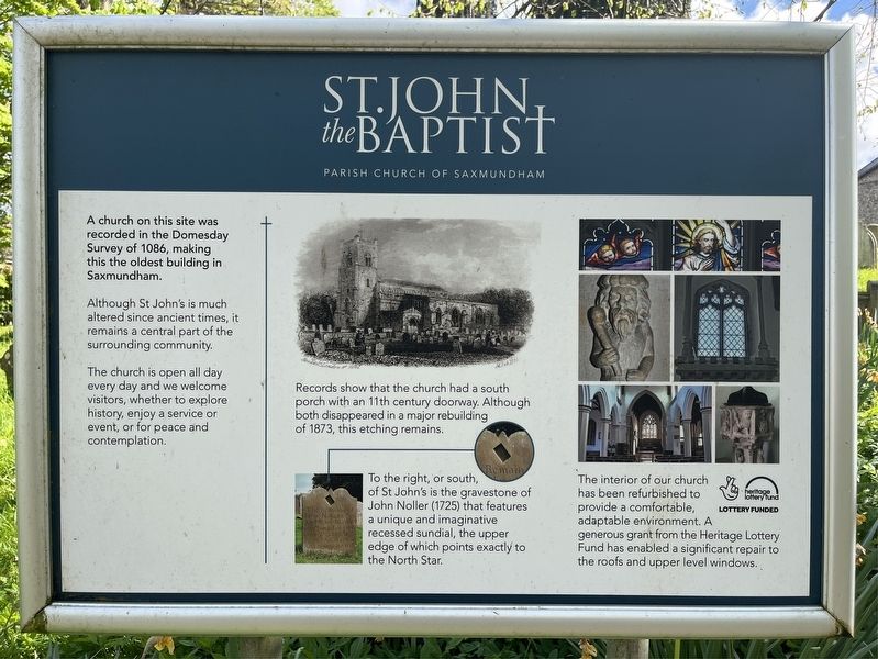 St John the Baptist Marker. Click for full size. St John the Baptist Marker image. Click for full size.