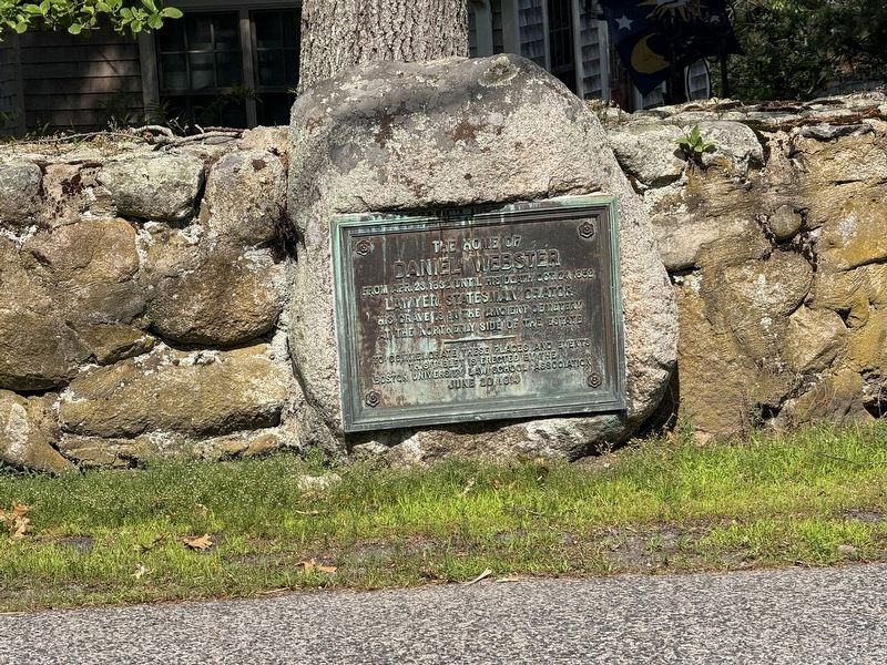 The Home of Daniel Webster Marker image. Click for full size.