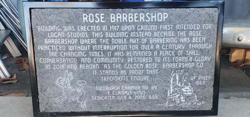 Rose Barbershop Marker. Click for full size. Rose Barbershop Marker image. Click for full size.