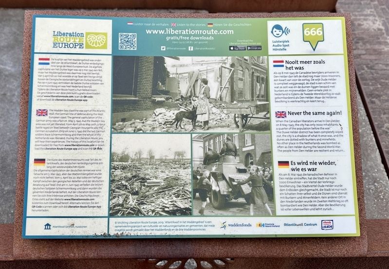 Nooit meer zoals het was / Never the same again! / Es wird nie wieder wie es war Marker. Click for full size. Nooit meer zoals het was / Never the same again! / Es wird nie wieder wie es war Marker image. Click for full size.