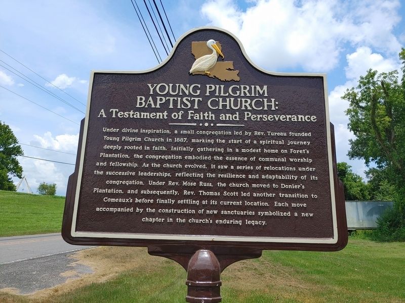 Young Pilgrim Baptist Church Marker image. Click for full size.