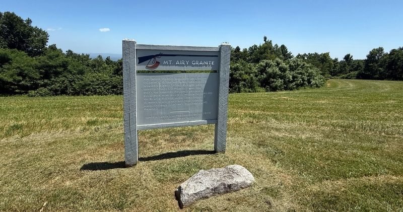 Mt. Airy Granite Marker. Click for full size. Mt. Airy Granite Marker image. Click for full size.