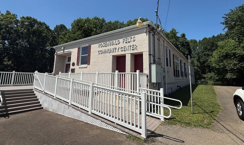 The Rosenwald-Felts School Building, today the Rosenwald Felts Community Center. Click for full size. The Rosenwald-Felts School Building, today the Rosenwald Felts Community Center image. Click for full size.