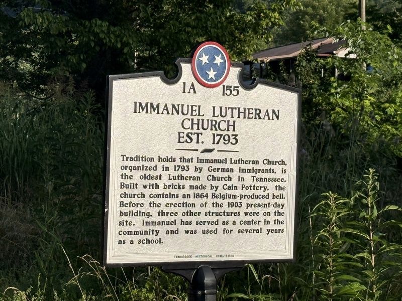 Immanuel Lutheran Church Marker. Click for full size. Immanuel Lutheran Church Marker image. Click for full size.