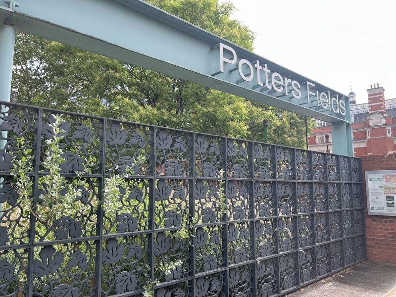 Potters Fields Park Marker image. Click for full size.