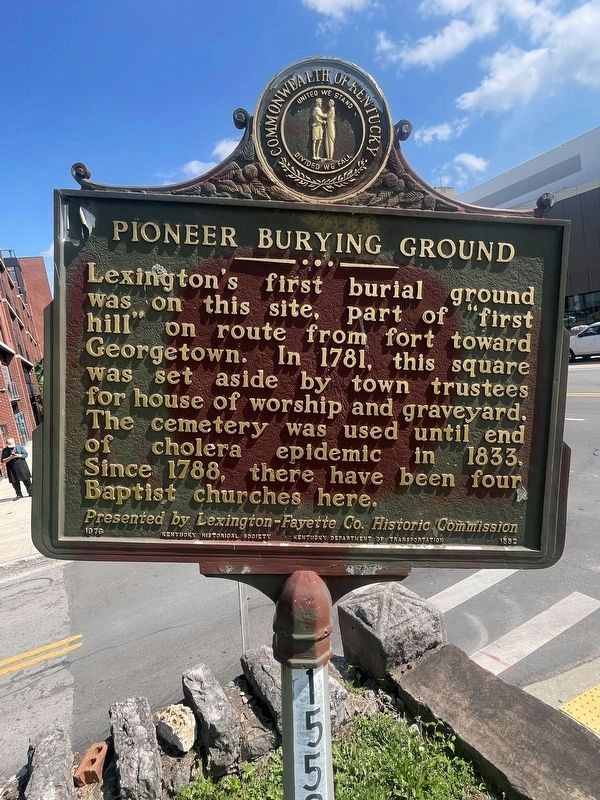 Pioneer Burying Ground Marker image. Click for full size.