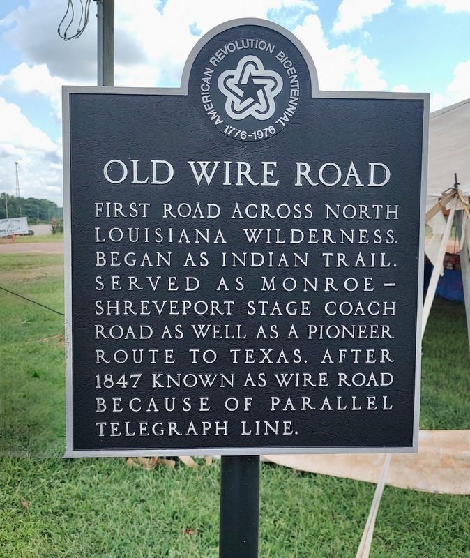 Old Wire Road Marker. Click for full size. Old Wire Road Marker image. Click for full size.