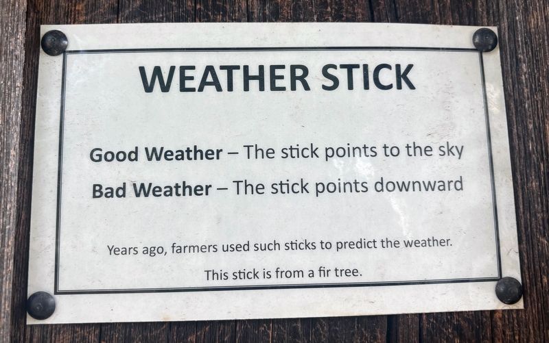 Weather Stick Marker. Click for full size. Weather Stick Marker image. Click for full size.