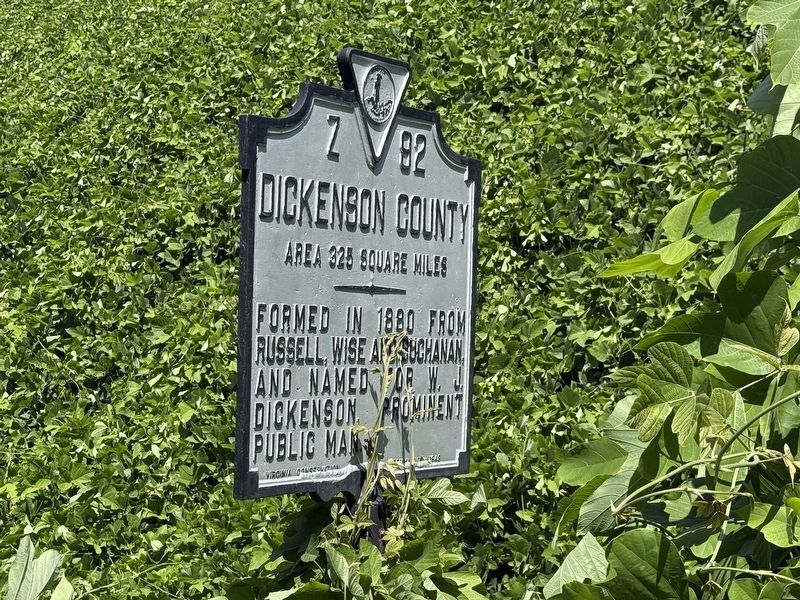 Dickenson County side of the marker. Click for full size. Dickenson County side of the marker image. Click for full size.