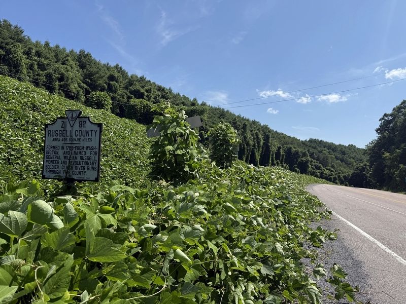 Dickenson County / Russell County Marker. Click for full size. Dickenson County / Russell County Marker image. Click for full size.
