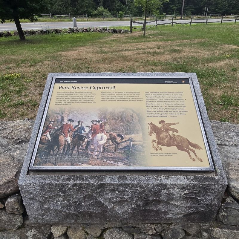 Paul Revere Captured! Marker. Click for full size. Paul Revere Captured! Marker image. Click for full size.