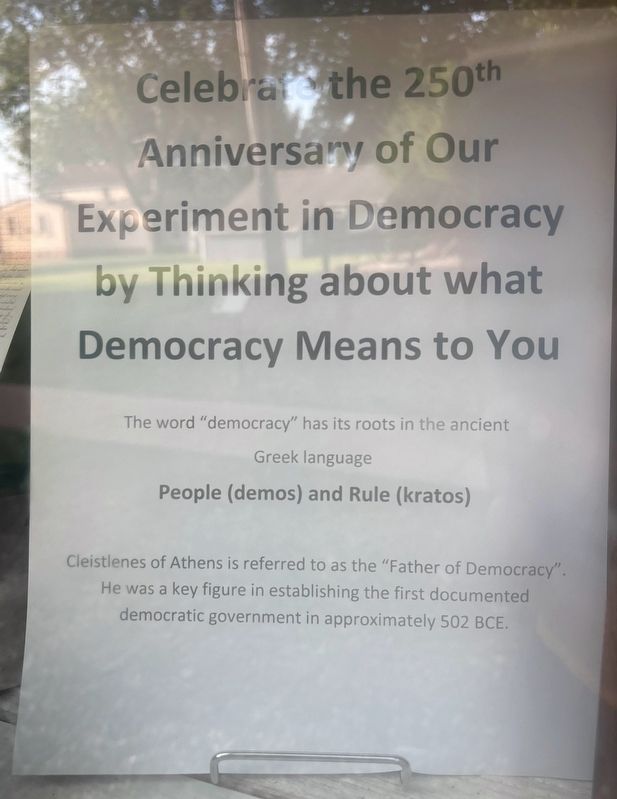 Democracy Marker. Click for full size. Democracy Marker image. Click for full size.