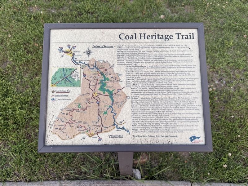 Coal Heritage Trail Marker image. Click for full size.
