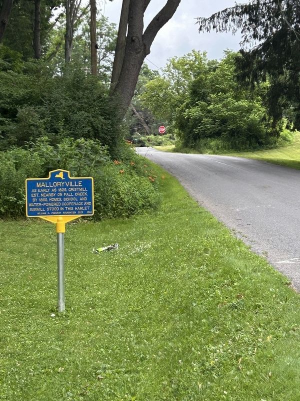 Malloryville Marker Looking East. Click for full size. Malloryville Marker Looking East image. Click for full size.